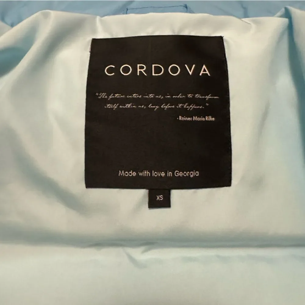 Cordova Celeste Blue Mogul Ski Jacket Puffer NWT size XS X-Small